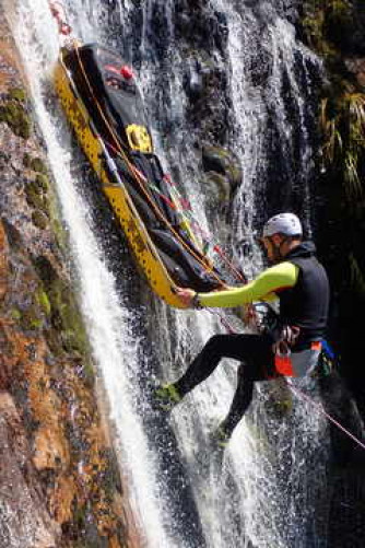 4 Kong 911 Canyon Rescue Stretcher in action Supplied NZ Canyoning Association